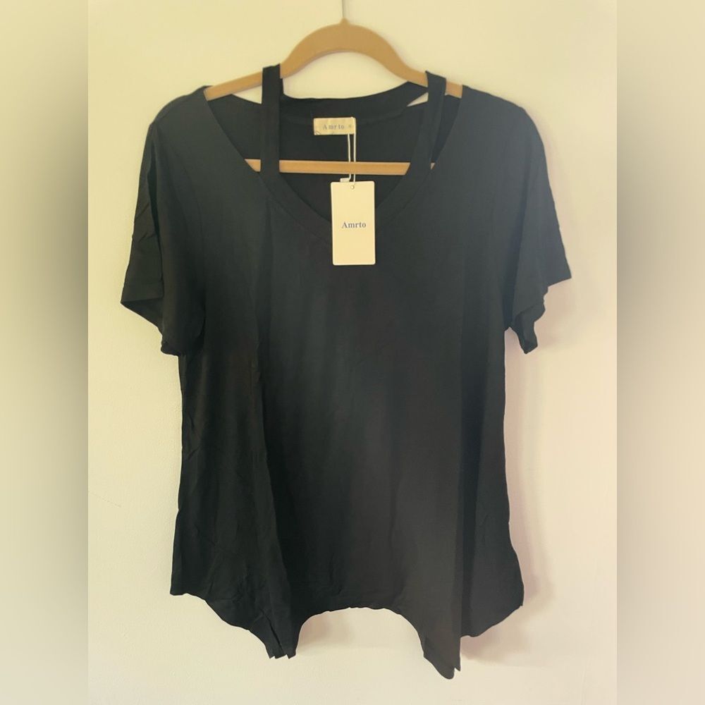 Black Relaxed Short Sleeve T-Shirt